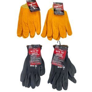 Boss Gloves Tom Cat & Arctic Tek Large Heavyweight Cotton & Nitrile-Coated Durab